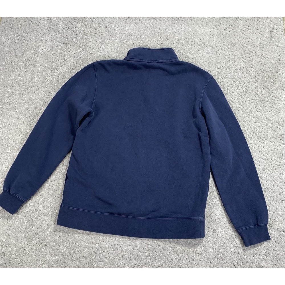 Nike Quarter Zip Fleece Pullover Mens Medium Blue Half Zip Embroidered Logo - Picture 5 of 7